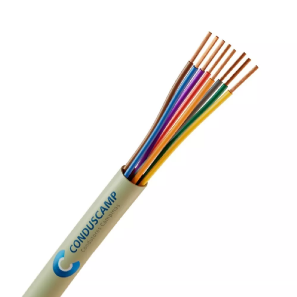 Cabo Manga 8X26 Awg Sem Blindagem Verde/Palha