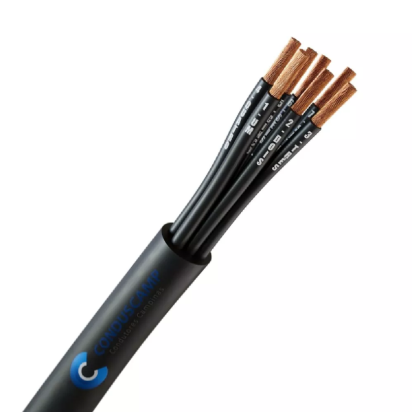CABO COMANDO/CONTROLE 7X0,75 MM² SEM BLINDAGEM PRETO