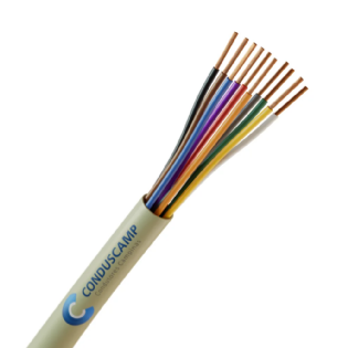 Cabo Manga 12X26 Awg Sem Blindagem Verde/Palha